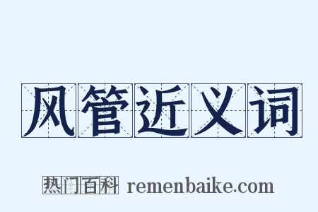 风管近义词是什么意思的图片